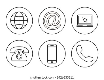 Web icons set. Web design icon. computer and mobile icons.