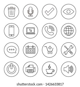 Web icons set. Web design icon. computer and mobile icons.