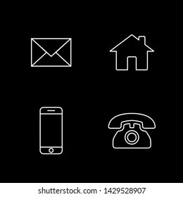 Web icons set. Web design icon. computer and mobile icons. contact us