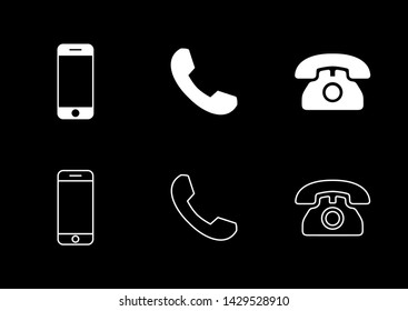 Web icons set. Web design icon. computer and mobile icons. contact us