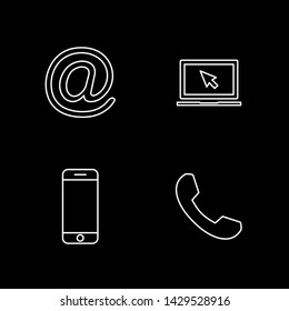 Web icons set. Web design icon. computer and mobile icons. contact us