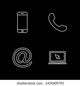 Web icons set. Web design icon. computer and mobile icons. contact us