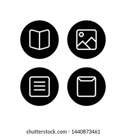 Web icons set. Web design icon logo template
