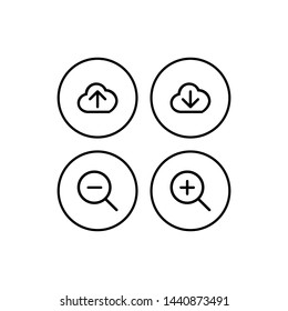 Web icons set. Web design icon logo template