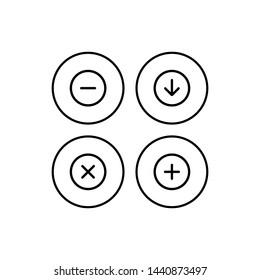 Web icons set. Web design icon logo template