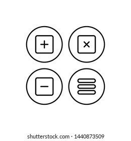 Web icons set. Web design icon logo template