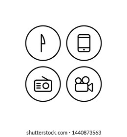 Web icons set. Web design icon logo template