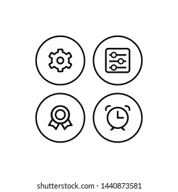 Web icons set. Web design icon logo template