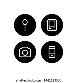 Web icons set. Web design icon logo template