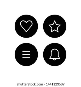 Web icons set. Web design icon logo template