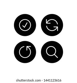 Web icons set. Web design icon logo template