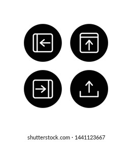 Web icons set. Web design icon logo template