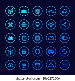 web icons set, e-commerce and online shopping