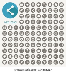 Web icons set , eps10 vector format