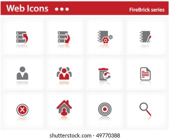 Conjuntos de iconos web - Serie FireBrick