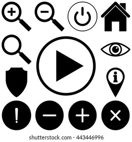 Web icons set. Flat style vector illustration
