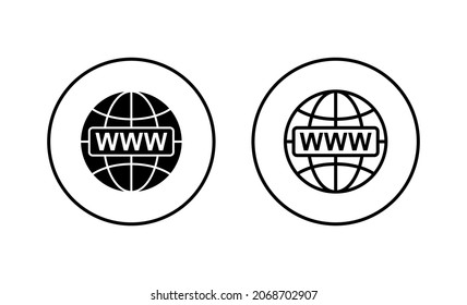 Web icons set. go to web sign and symbol. web click icon. Global search icon