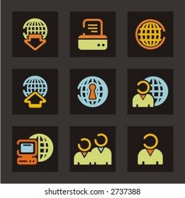 Web icons set. Networking. Check my portfolio for much more of this series as well as thousands of similar and other great vector items.