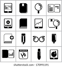 web icons set, office tools icons