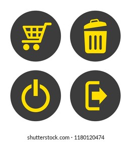 Web icons set on white background. Vector illustration