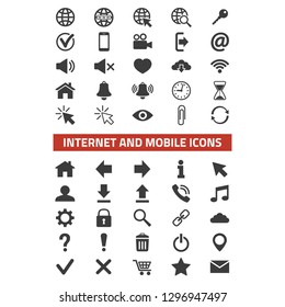Web icons set on white background. Vector illustration