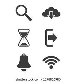 Web icons set on white background. Vector illustration