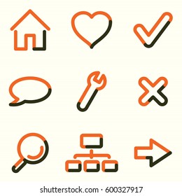 Web icons set, signs for infographics, web, presentation