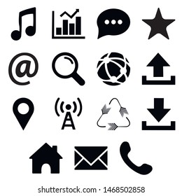 Web icons set. signs. Popular round social media icons, web and mobile icons. Web icons set. web or signs. Popular round social media and mobile. Vector eps10