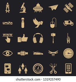 Web icons set. Simple set of 25 web vector icons for web for any design