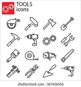 Web icons set. Tools