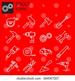 Web icons set. Tools