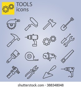 Web icons set. Tools