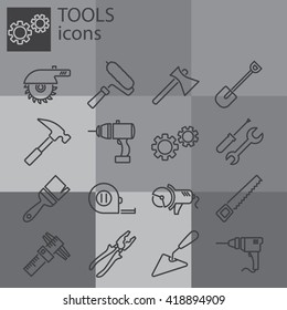 Web icons set. Tools