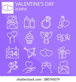 Web icons set - Valentine's Day