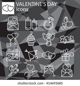 Web icons set - Valentine's Day