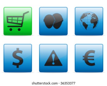 Web icons set, vector
