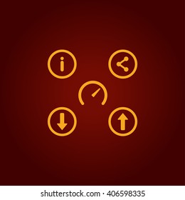 Web icons set vector