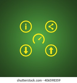 Web icons set vector