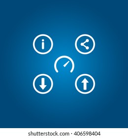 Web icons set vector