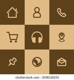 Los iconos Web establecen el arte vectorial, Clíparte editable.