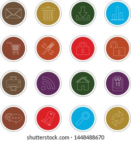 web icons set. Vector Illustration