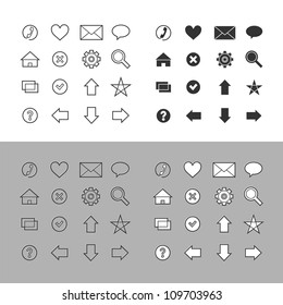 Web icons set (vector version)