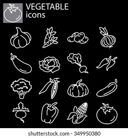 Web icons set - Vegetables