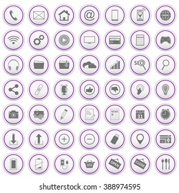 Web icons set/design for your website presentation/vector illustration.