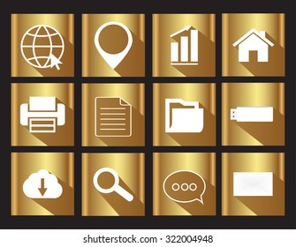 Web icons set.Vector illustration.