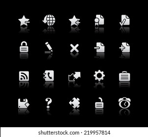 Iconos web // serie plateada 