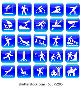 Web icons sport set.Vector