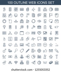 web icons. Trendy 100 web icons. Contain icons such as court building, money, laundry, stopwatch, paper airplane, wrist watch with sun, hospital. web icon for web and mobile.