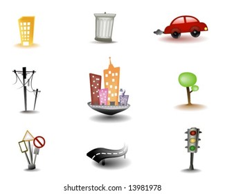 Web Icons (Urban) - Vector
