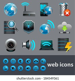 Web icons vector 